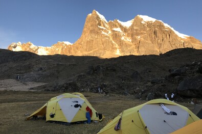 Sunset on the Huayhuash trek